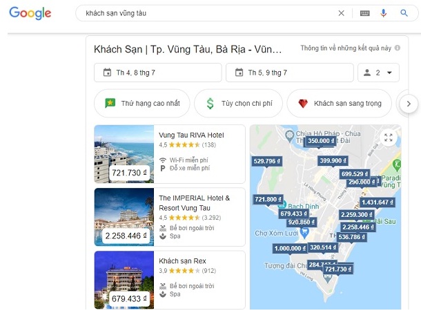 Quảng cáo khách sạn trên Google Ads